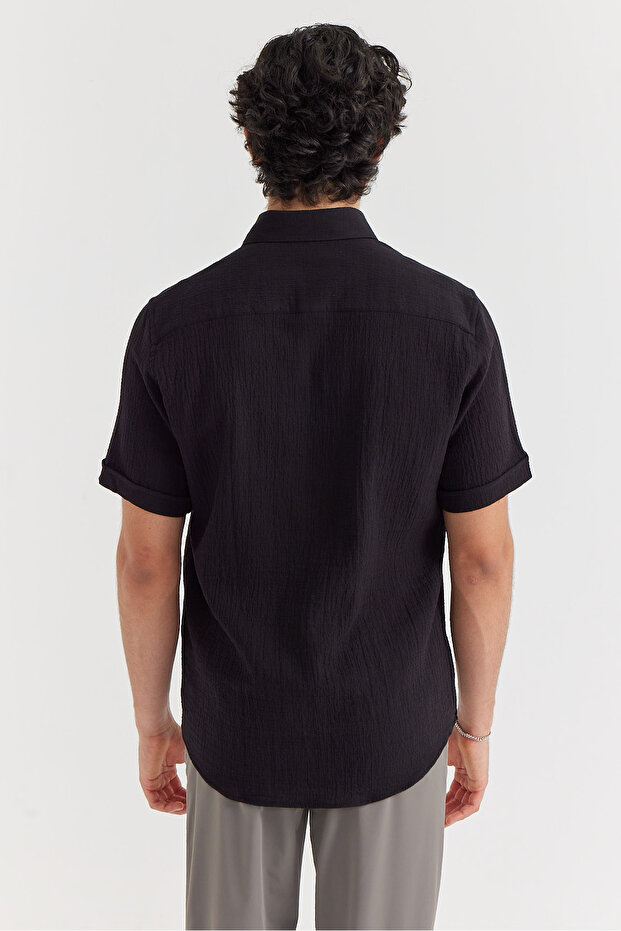 Erkek Regular Dokulu Gömlek - 5