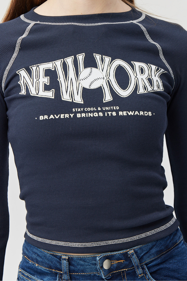 Kadın Kontrast Dikişli Body - 6