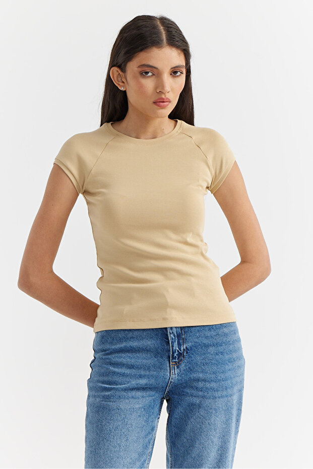 Kadın Dikiş Detaylı Basic Body - 4