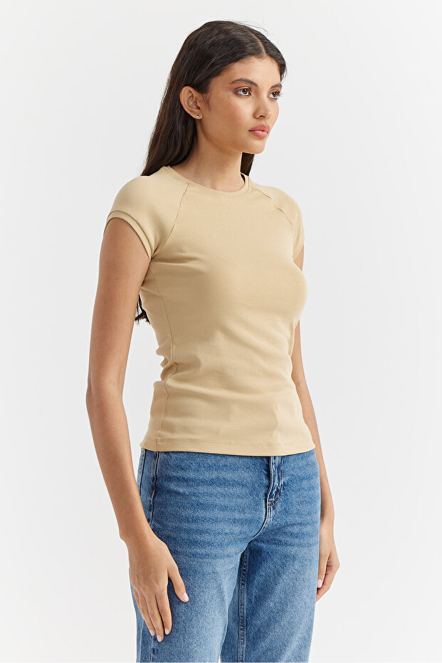 Kadın Dikiş Detaylı Basic Body - 2