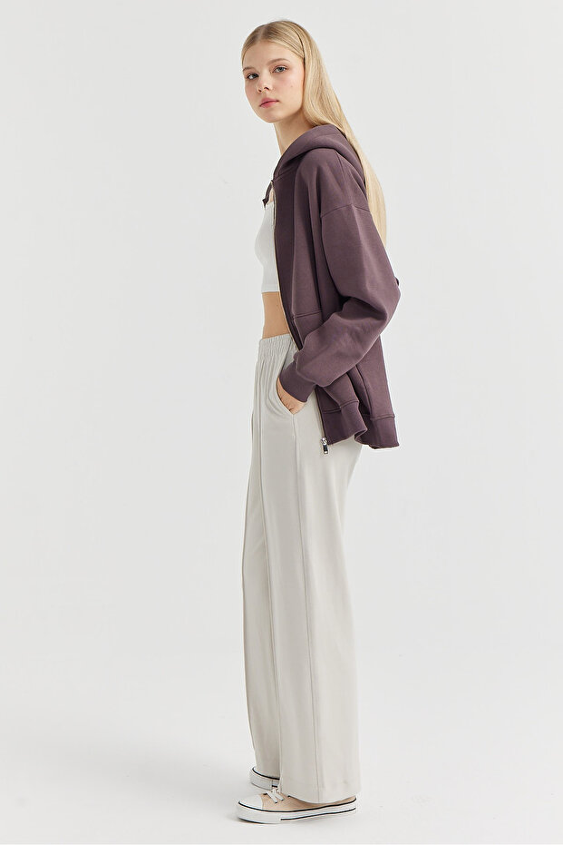 Kadın Önden Dikişli Sweat Alt - 3