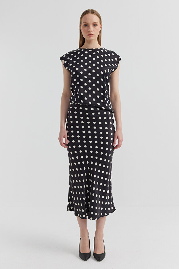 Fustă cu model pentru damă - 2