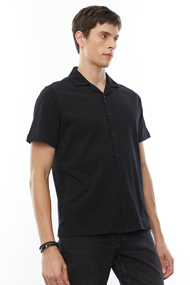 Regular Devrik Yaka Gömlek - 5