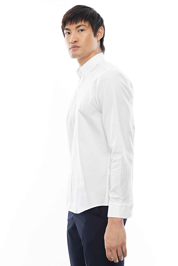 Yaka Düğmeli Gömlek - 4