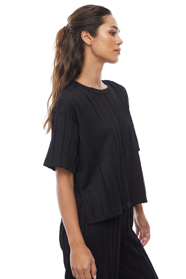 Dikiş Detaylı Bluz - 2