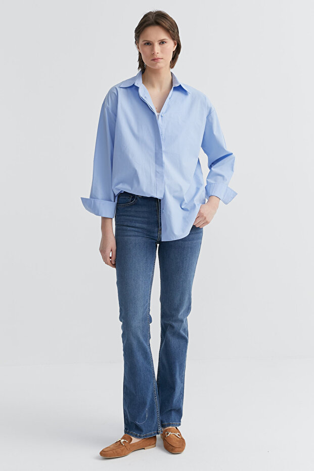 Kadın Basic Gömlek - 7