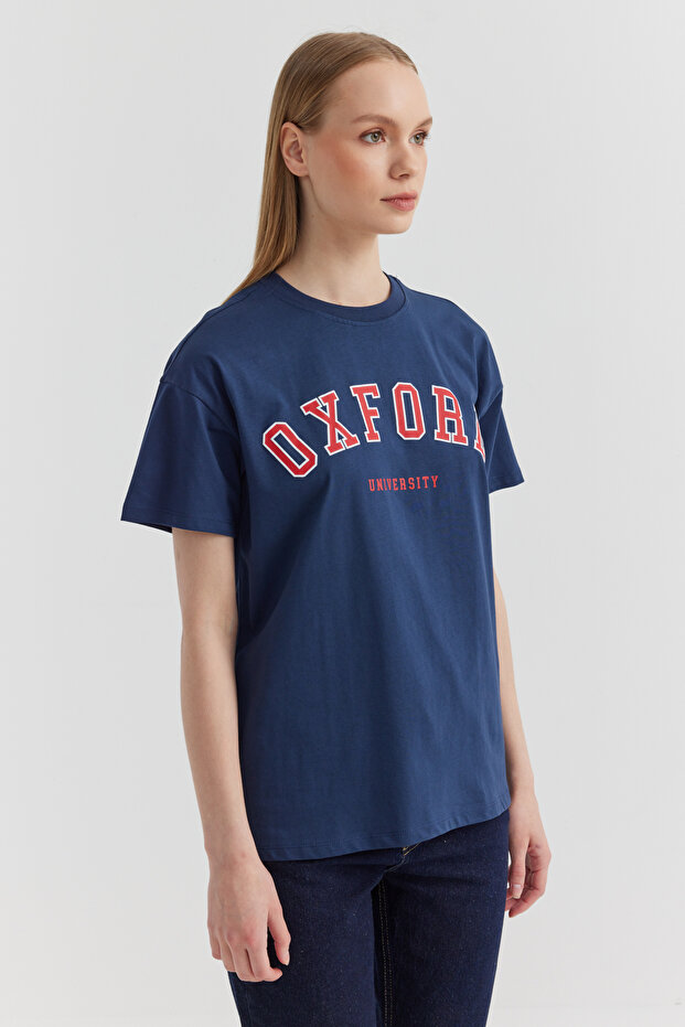 Kadın Baskılı Basic T-shirt - 4