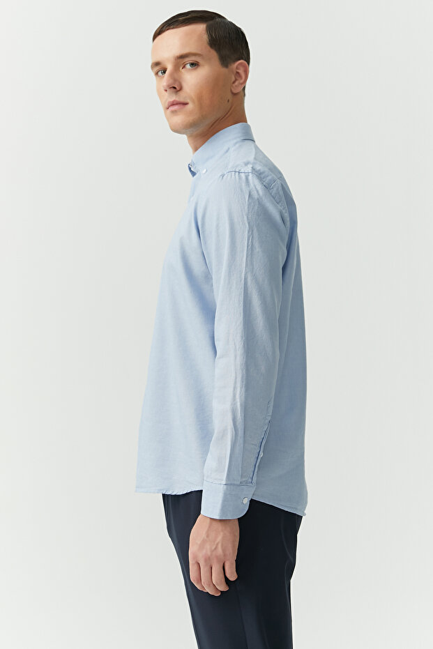 Collared Buttoned Relaxed Shirt - 2