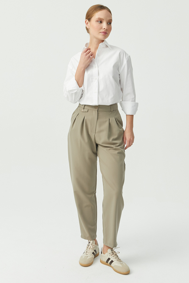 Kadın Pamuklu Gömlek - 6