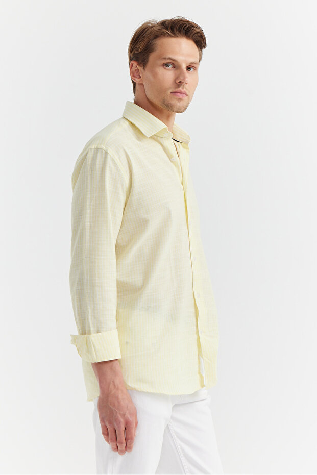 قميص منقوش مخطط للرجال - 4