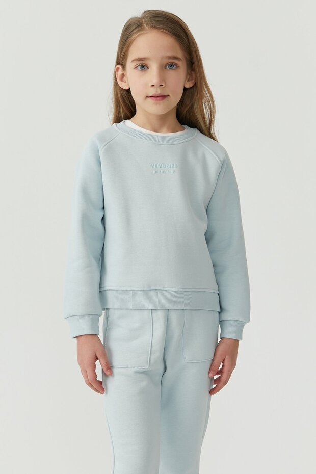 Girl's Basic Sweat Top - 1