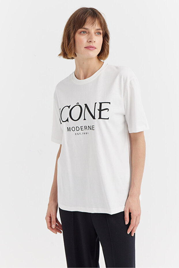 Γυναικείο μπλουζάκι με τύπωμα Basic - 4