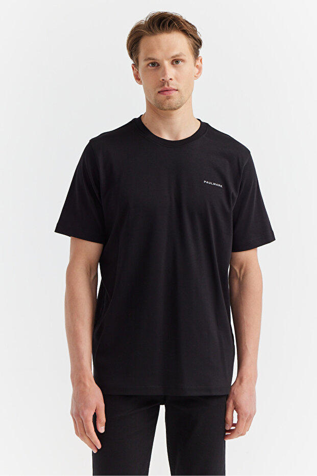 Erkek Bisiklet Yaka Basic T-shirt - 1