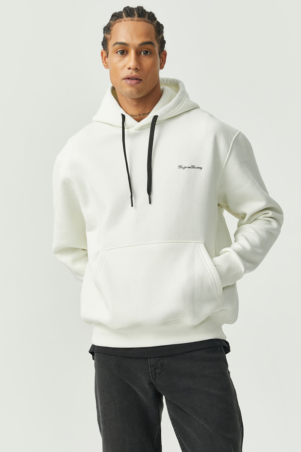 Kapüşonlu Sweat Üst - 5