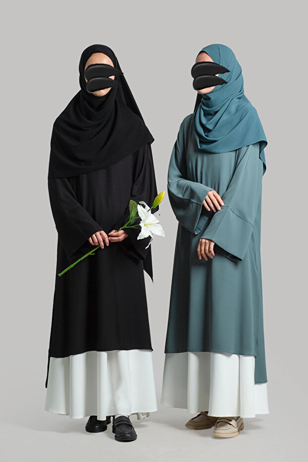 Sofya Krep Dökümlü Tunik - Siyah - 8