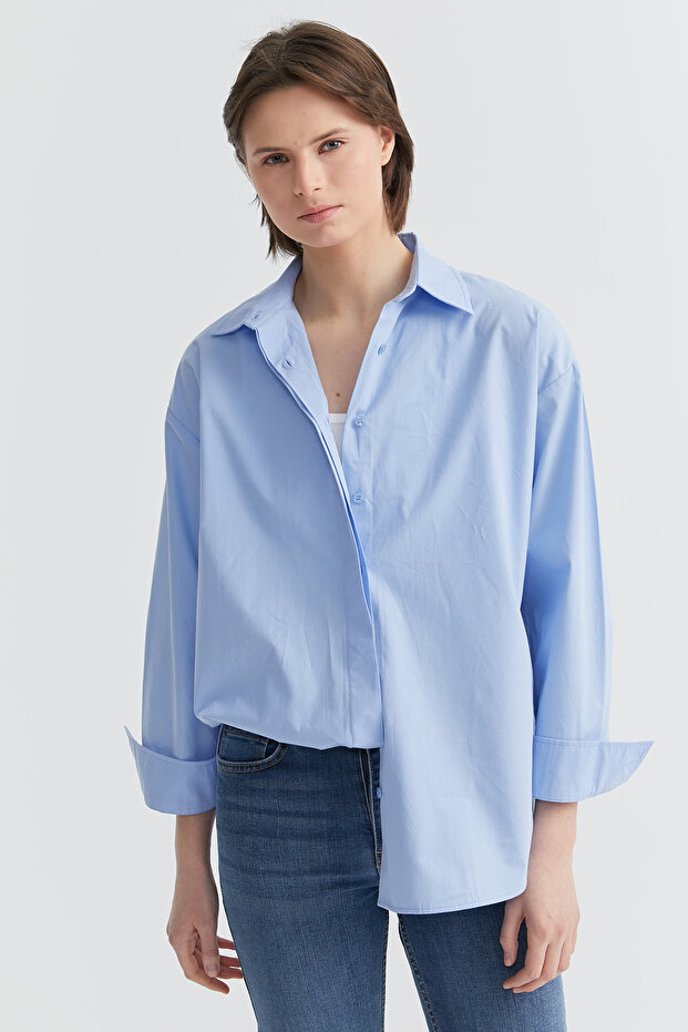 Kadın Basic Gömlek - 6