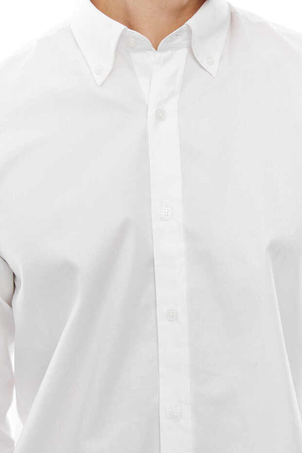 Yaka Düğmeli Gömlek - 8