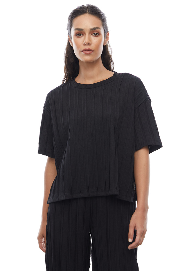 Dikiş Detaylı Bluz - 4