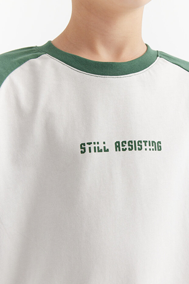 طقم بيجامة بطبعة نصية للأولاد - 6