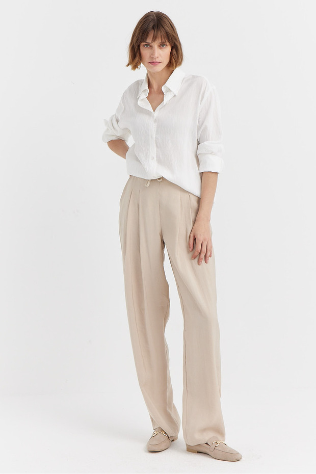 Kadın Oversize Gömlek - 5