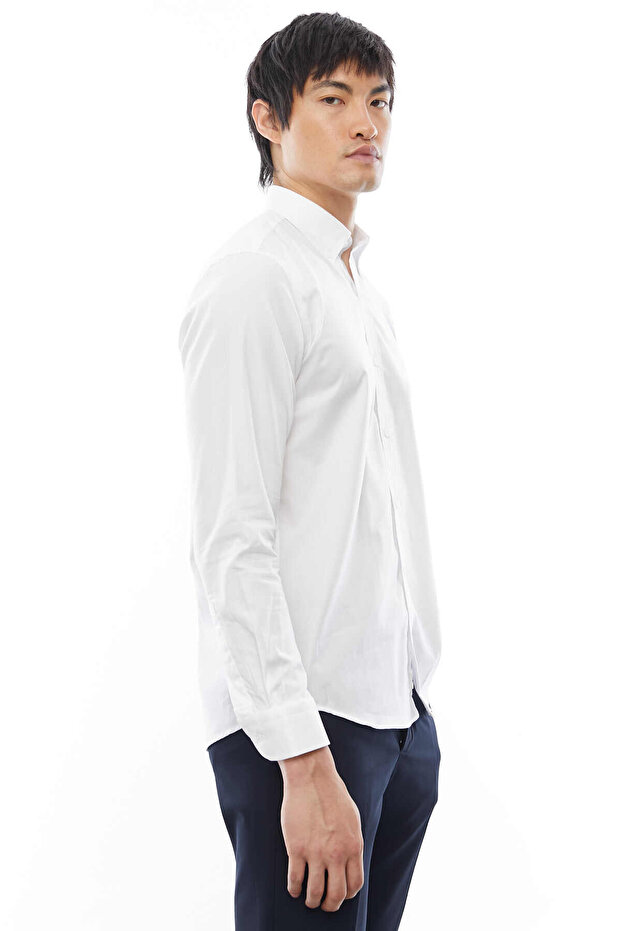 Yaka Düğmeli Gömlek - 3