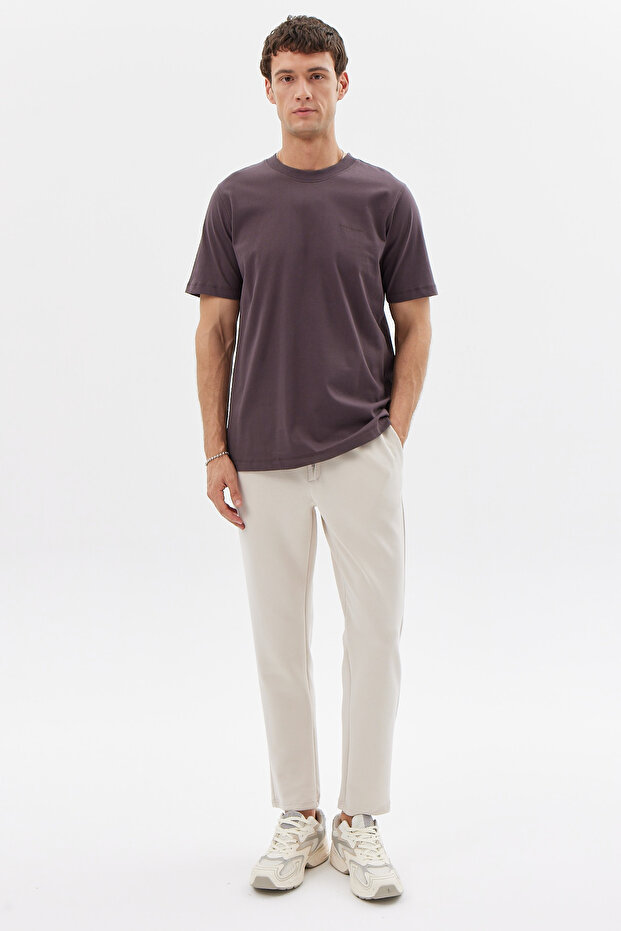 Erkek Bisiklet Yaka Basic T-shirt - 7