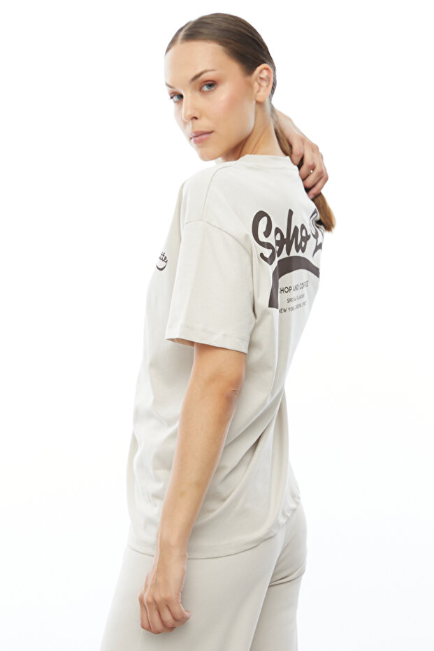 Μπλουζάκι Coffee Printed Oversize - 4