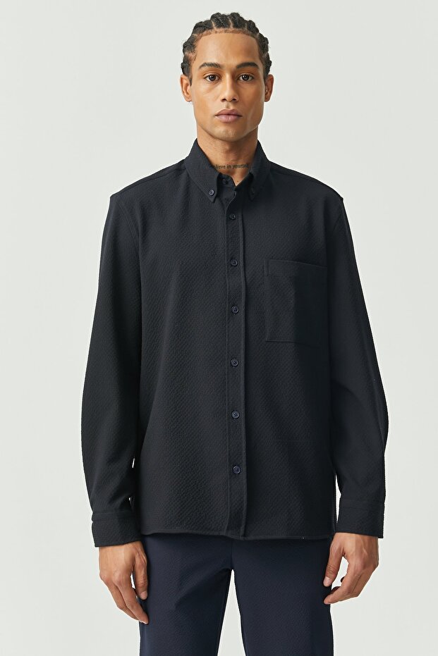 Regular Dokulu Gömlek - 3