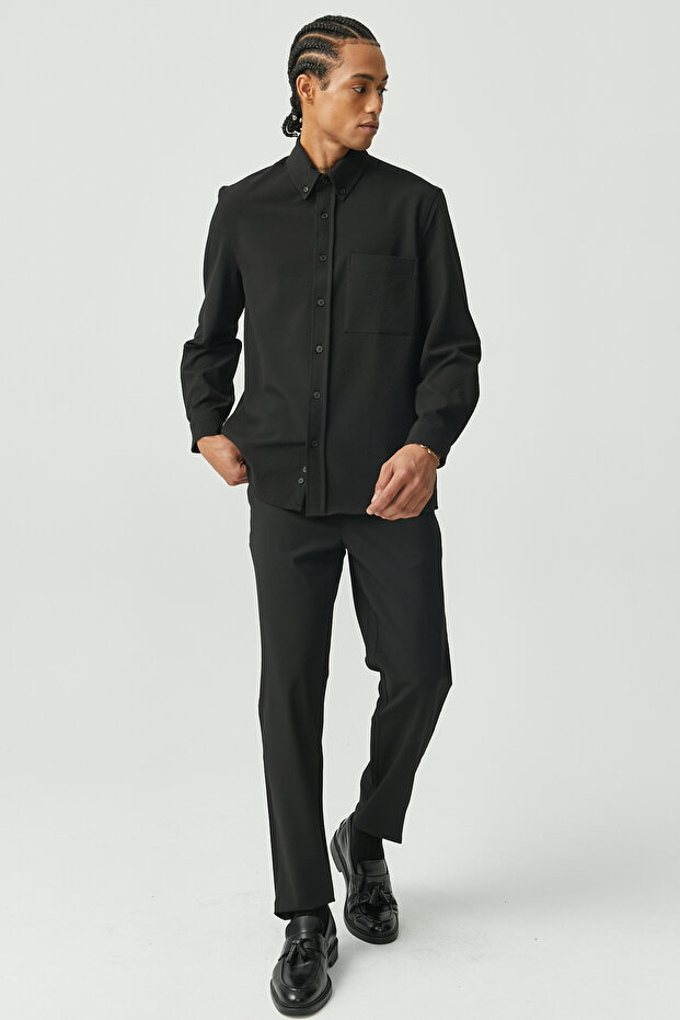 Regular Dokulu Gömlek - 6