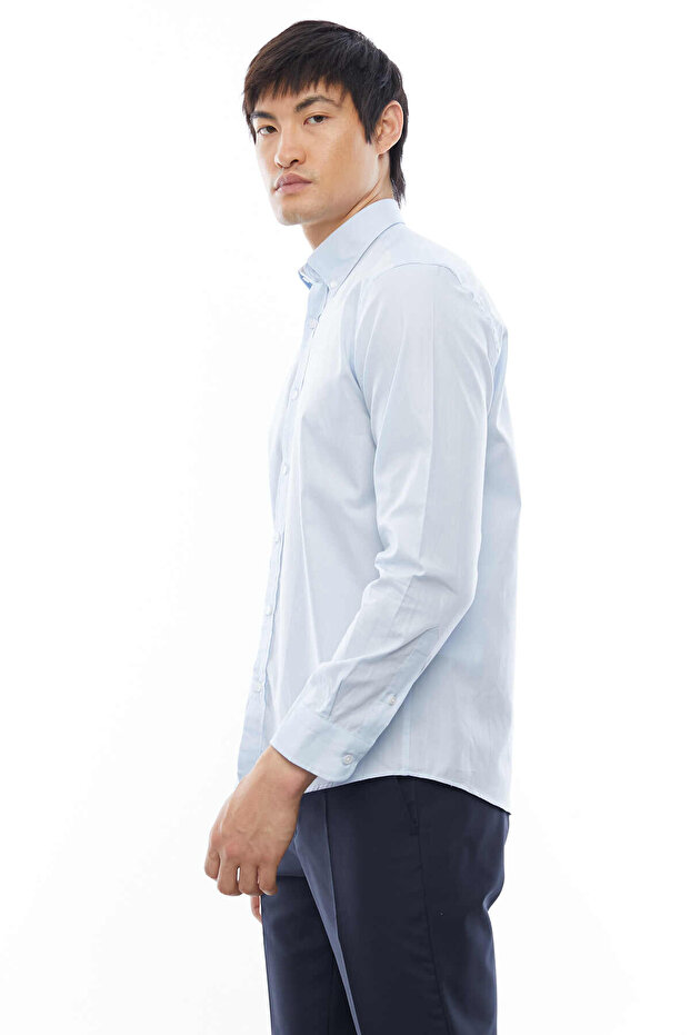 Yaka Düğmeli Gömlek - 5