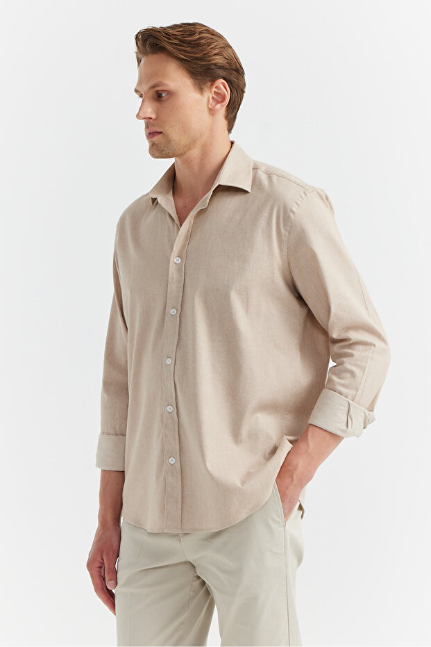 Erkek Regular Gabardin Gömlek - 2