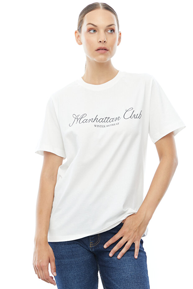 Yazılı Basic T-shirt - 2