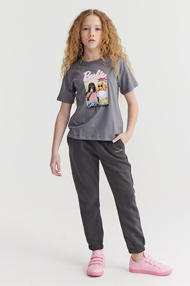 Kız Çocuk Baskılı Basic T-shirt - 5