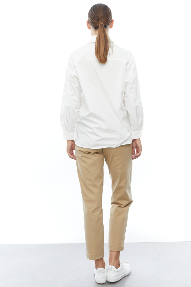 Kadın Basic Oversize Gömlek - 8