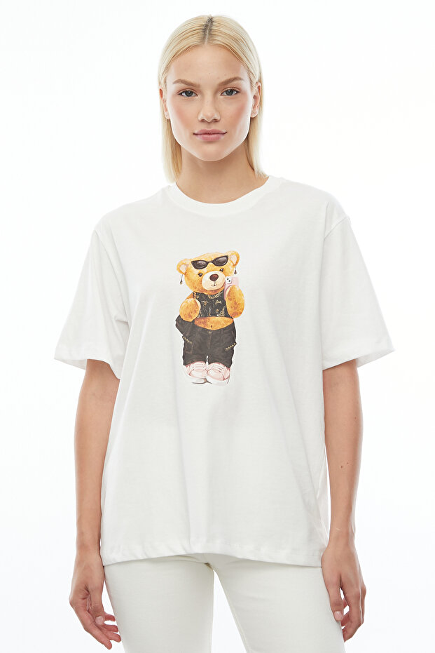 Baskılı Basic T-shirt - 1