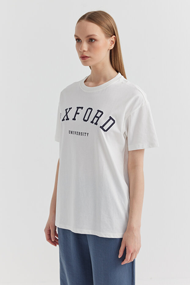 Kadın Baskılı Basic T-shirt - 2