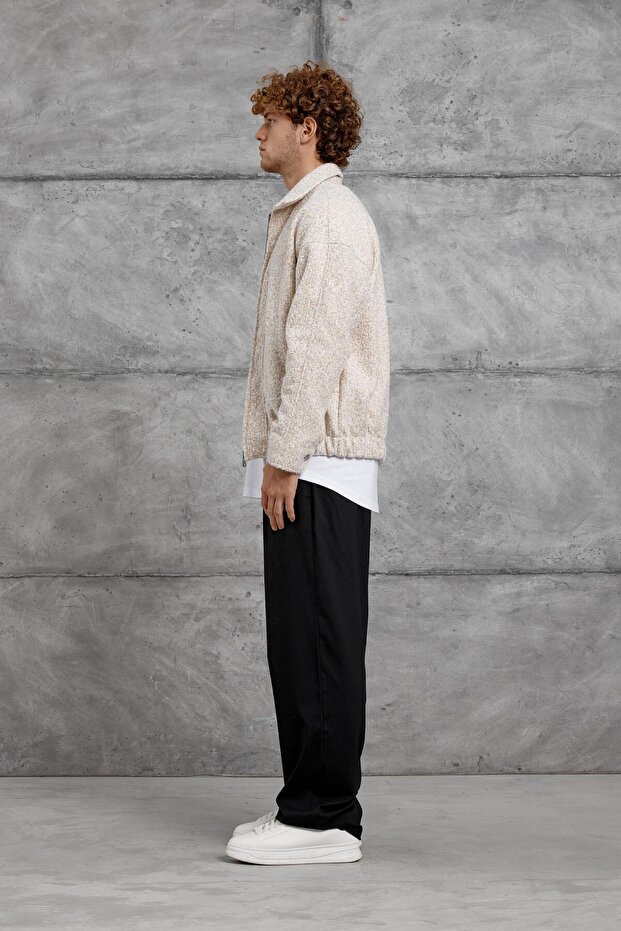 Krem YP ÖRGÜ CEKET - 5