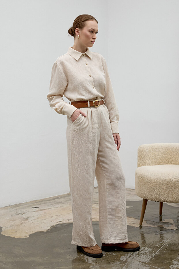 Krem Marlo Gömlek - 2