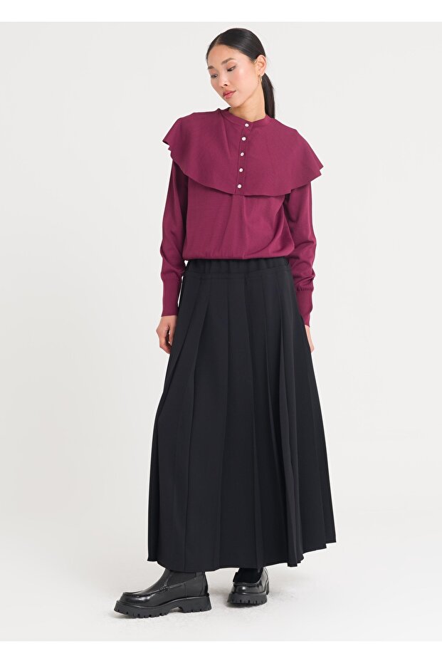 Beli Lastikli Piliseli Etek - 2