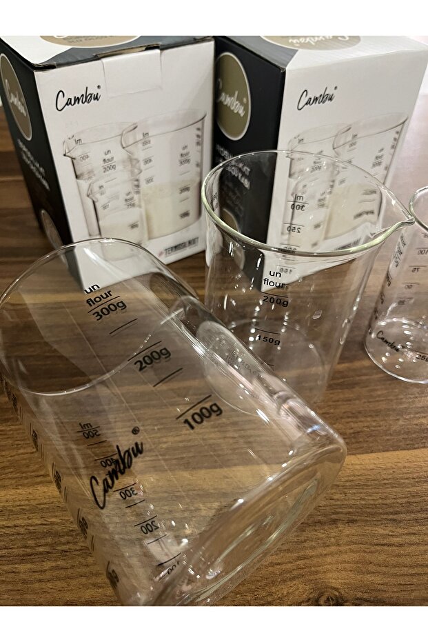 3 lü cam ölçü bardağı - 4