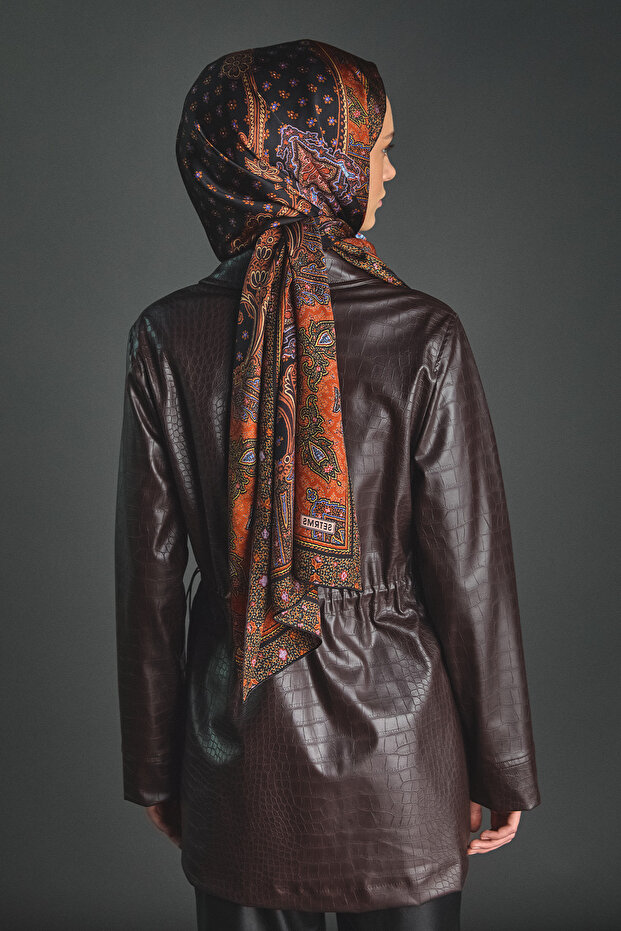 Croco Görünümlü Kap - 5