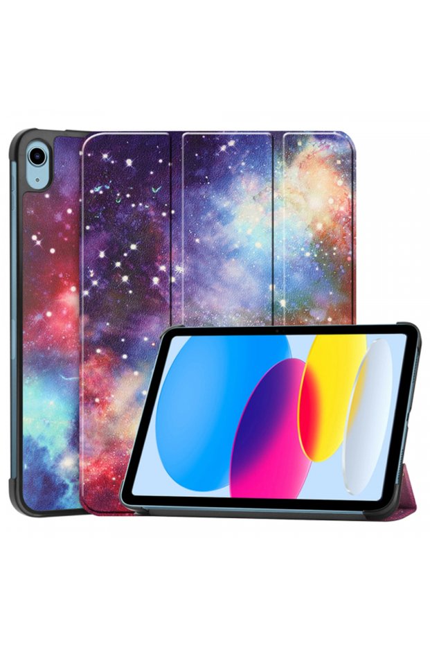 iPad (2025) / (2022) Case, Techsuit, FoldPro Galaxy, Multicolor