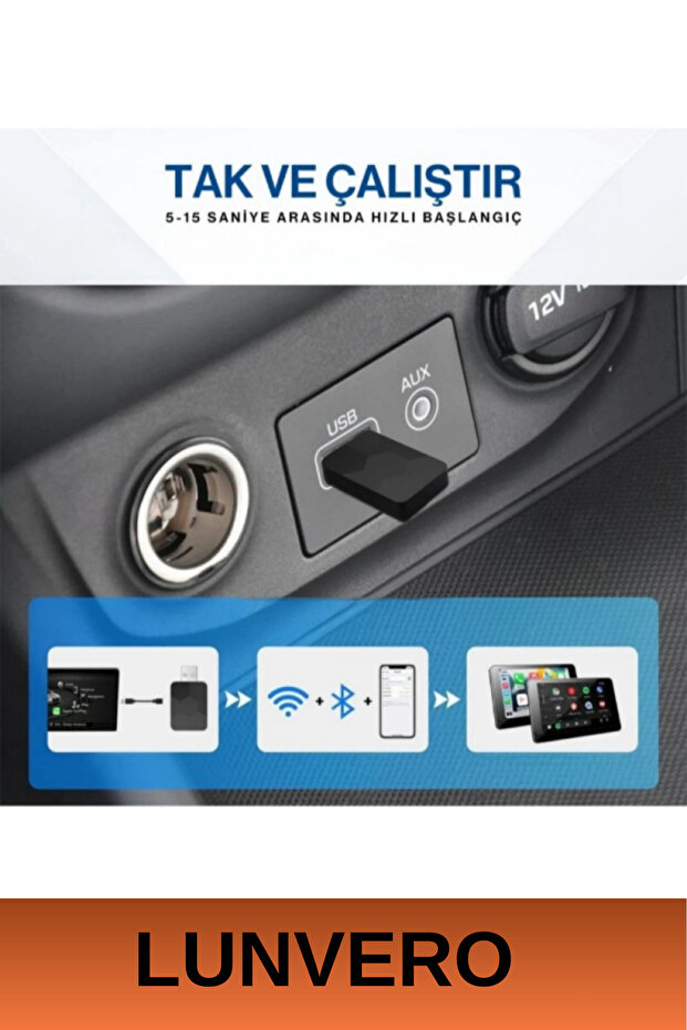 Özel Üretim Hızlı Wifi 6 Bluetooth 5.4 Tak Çalıştır MPIA CP-2 Android Car Play Auto Adaptör - 3