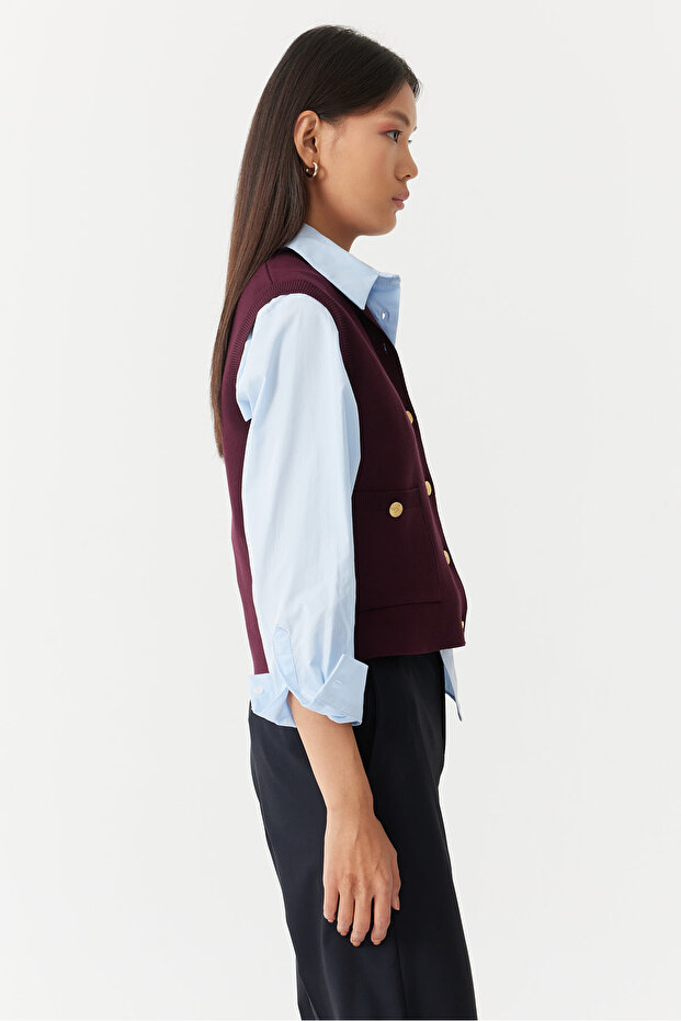 Kadın Triko Yelek - 2