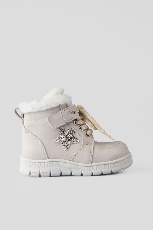 Punto Fur Girls Preschool Beige Boots