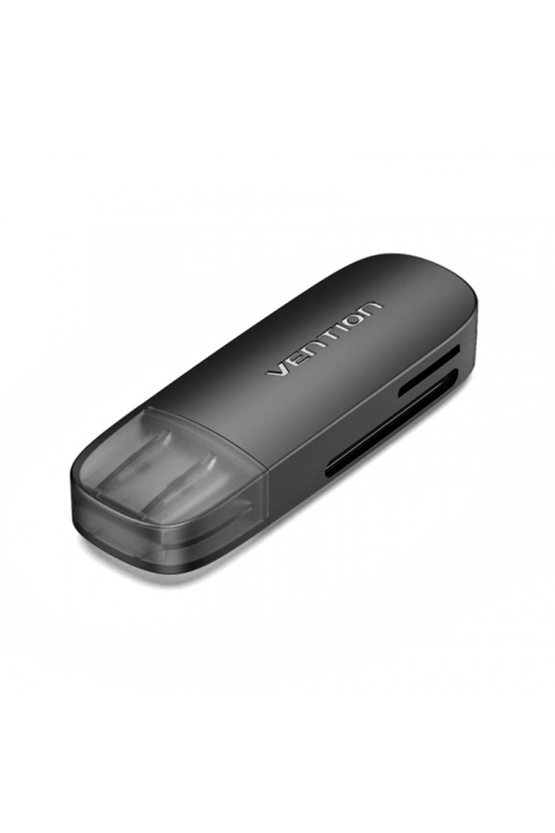 Vention USB Card Reader, SD - microSD, Black CLEB0 - 1