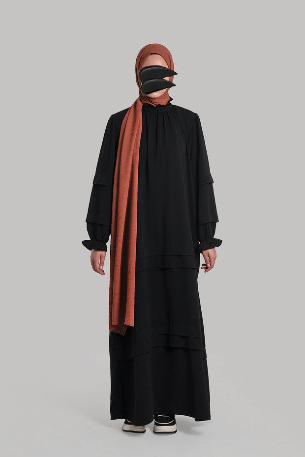 Defne Elbise - Siyah - 1