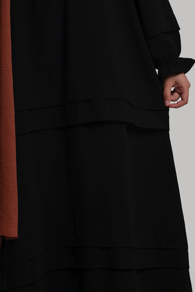 Defne Elbise - Siyah - 3