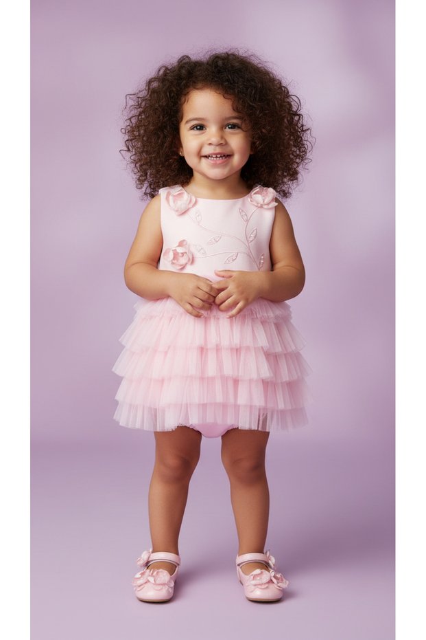 Floral Baby Girl Tutu Birthday / Special Day Jumpsuit