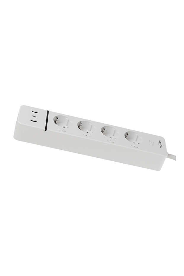Smart Multi 4-Socket Wi-Fi 2 Usb-A and 1 Usb-C 3680W 180 cm Google and Alexa Mobile Control X7087 - 8